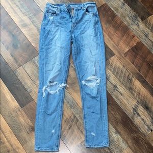 American Eagle Ripped Mom Jeans